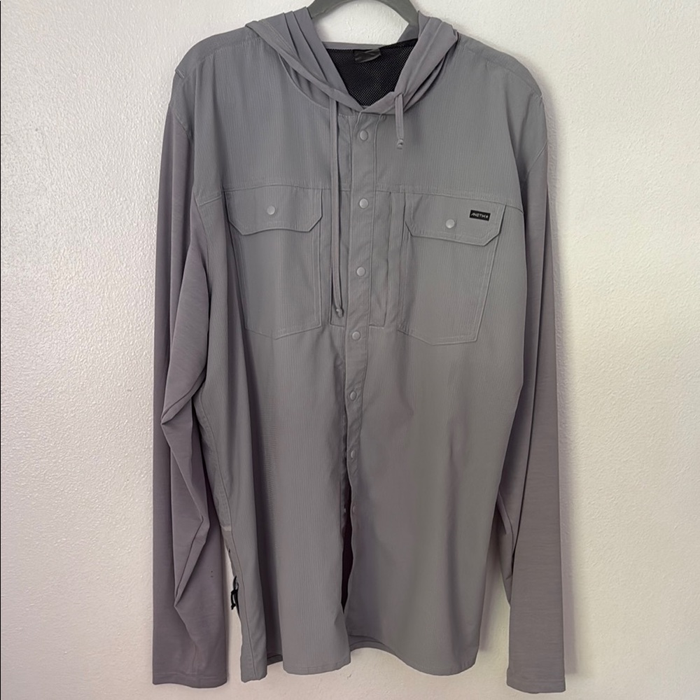 ANETIK Gray Lightweight Hooded Jacket